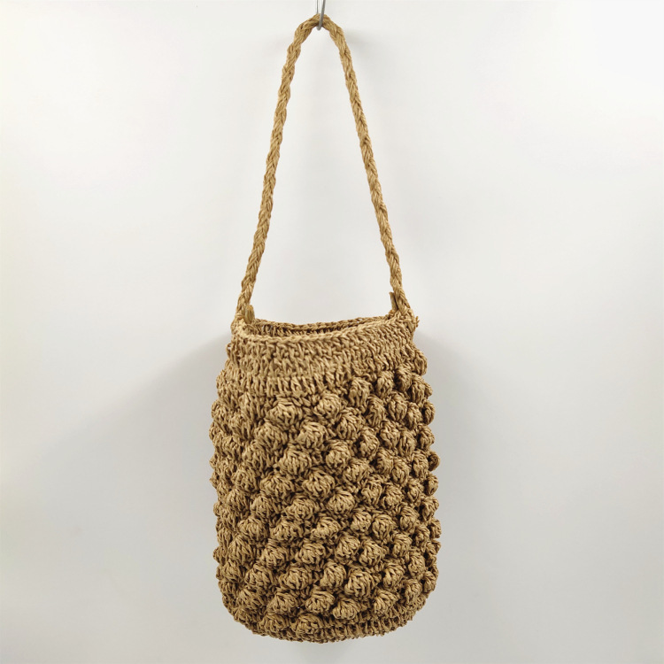 New fashion bucket knitter, one shoulder bag, direct supply.