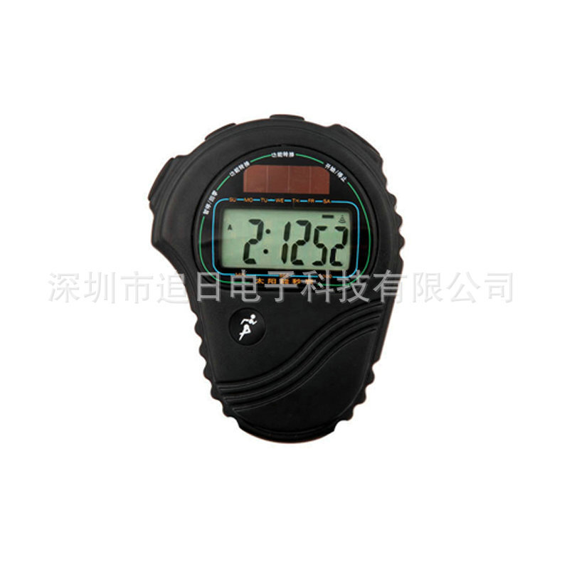 Wholesale supply of solar seconds PS-329 seconds, numbers, vibrating function, two sets of alarm clocks.