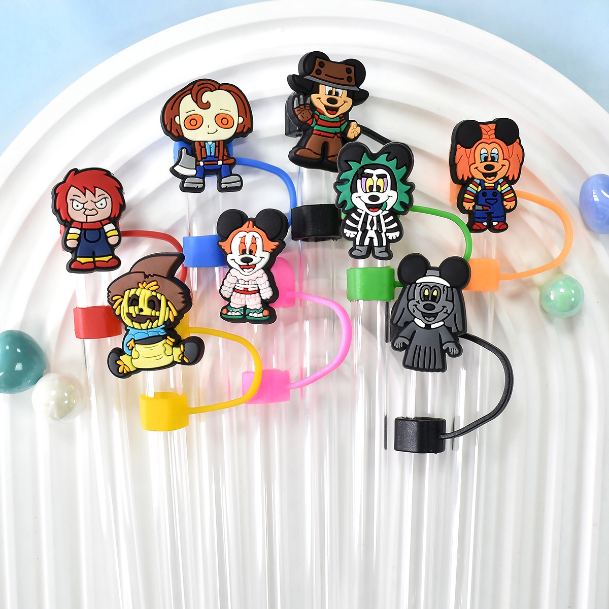 Hàng nóng hàng loạt của bộ phim Halloween PVC 10MM nắp chống bụi trang trí hình ảnh hoạt hình DIY