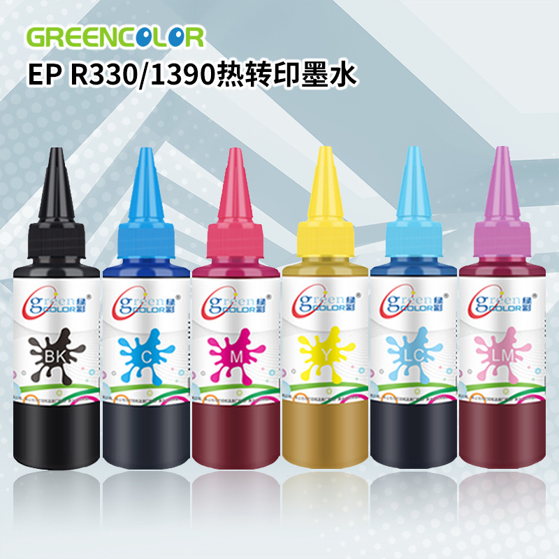 Green L805 Photo Printer Ink Wireless 6-coloured Ink for 6-colour R330 Thermal Ink