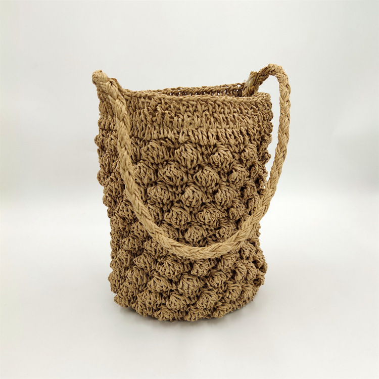 New fashion bucket knitter, one shoulder bag, direct supply.