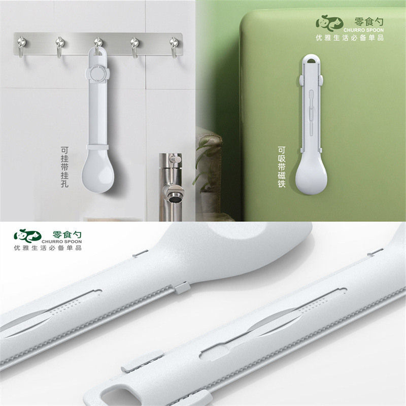Một cái thìa mèo mới cho một cái thìa và một con mèo đang siết.