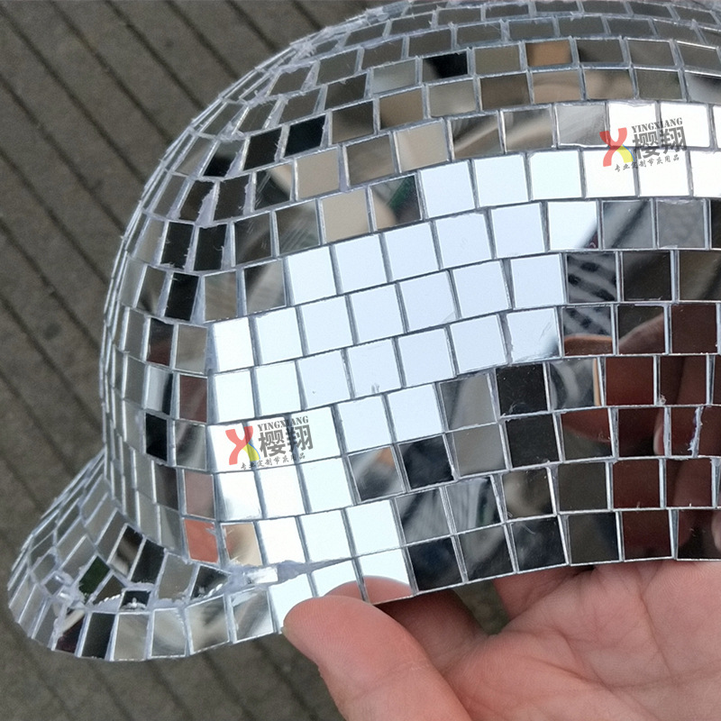 Cross-border creative mirror mirror mirror mirror window-formulation for Discoball Helmet mall