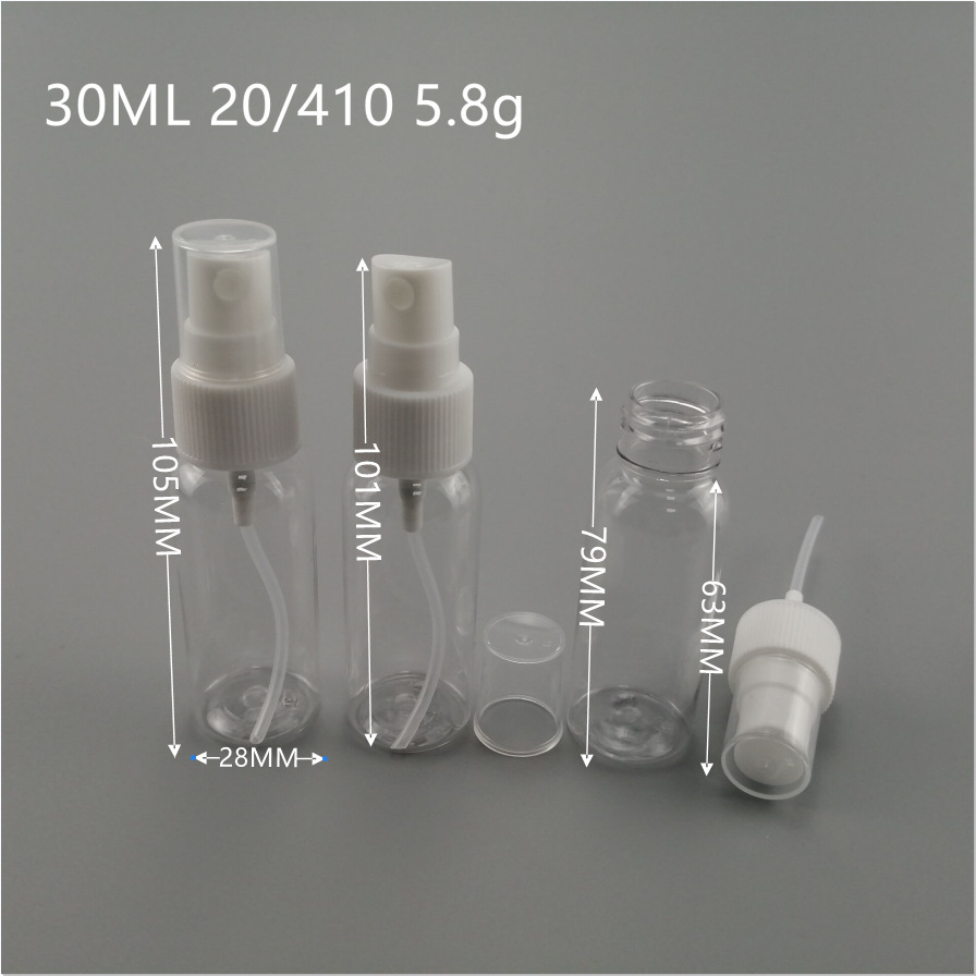 Vòng qua vai PET30ML20/410 Những lọ khử trùng khử trùng có thể mang được cho bình chống nắng nhỏ