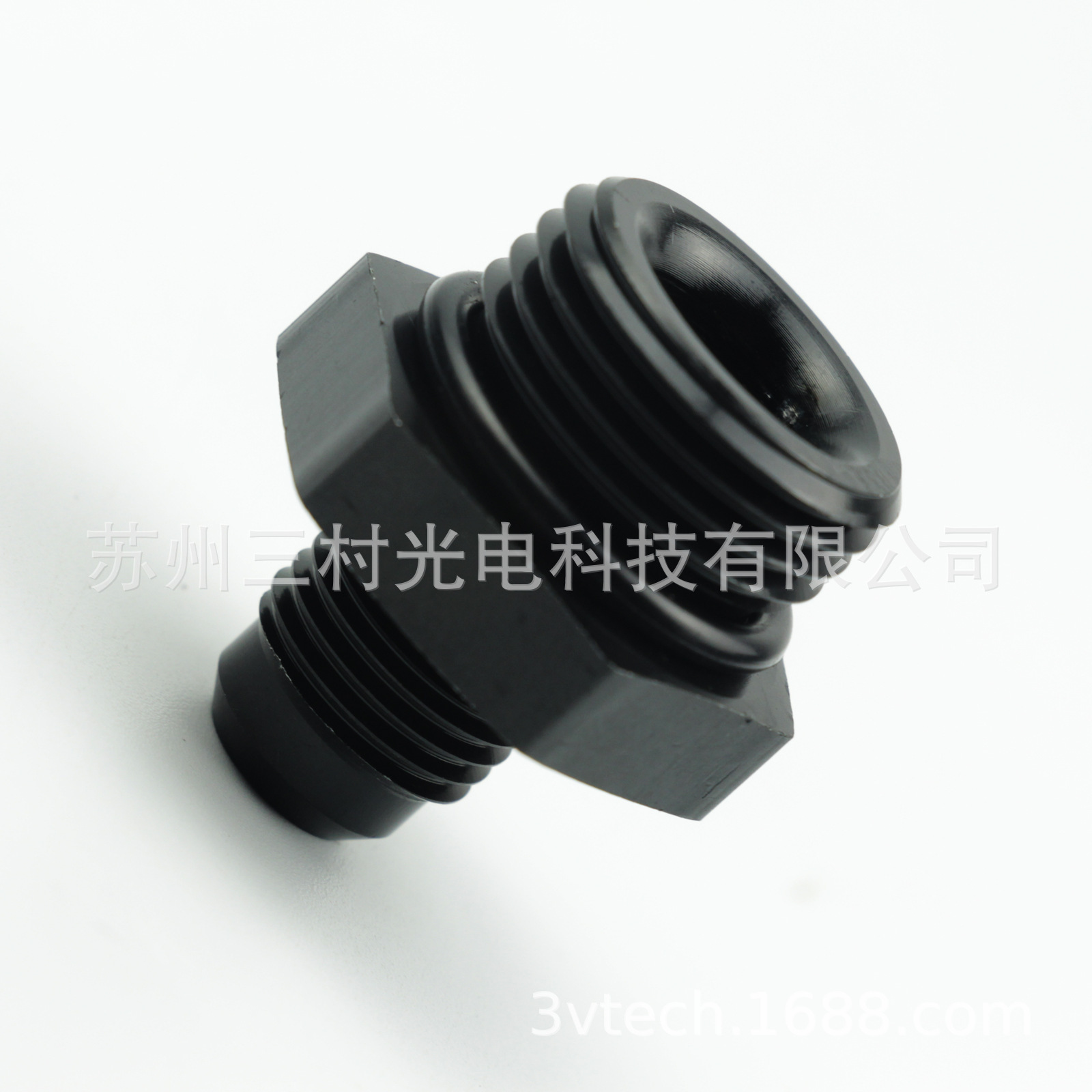 Đường vít bên ngoài của xe tăng cường của ORB-12 vuông W/T O-Ring gaskets AN10-ORB12 đen