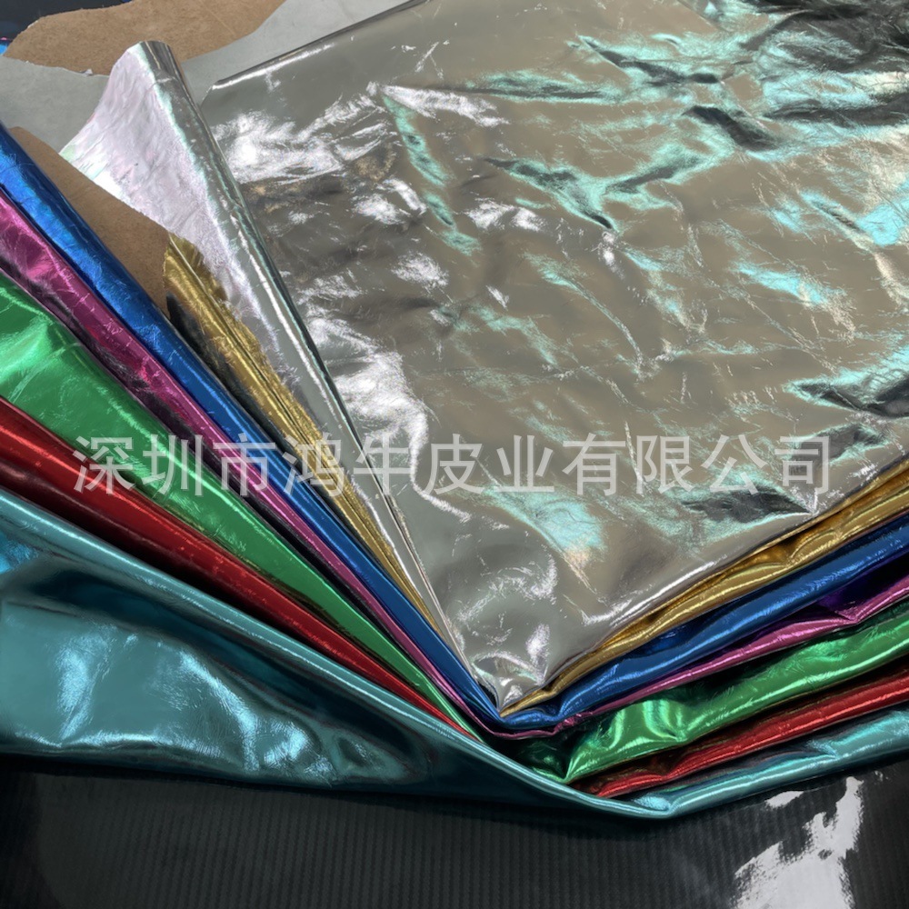 皱漆风格拳击手套 服装 鞋子箱包专用牛皮头层漆面皮