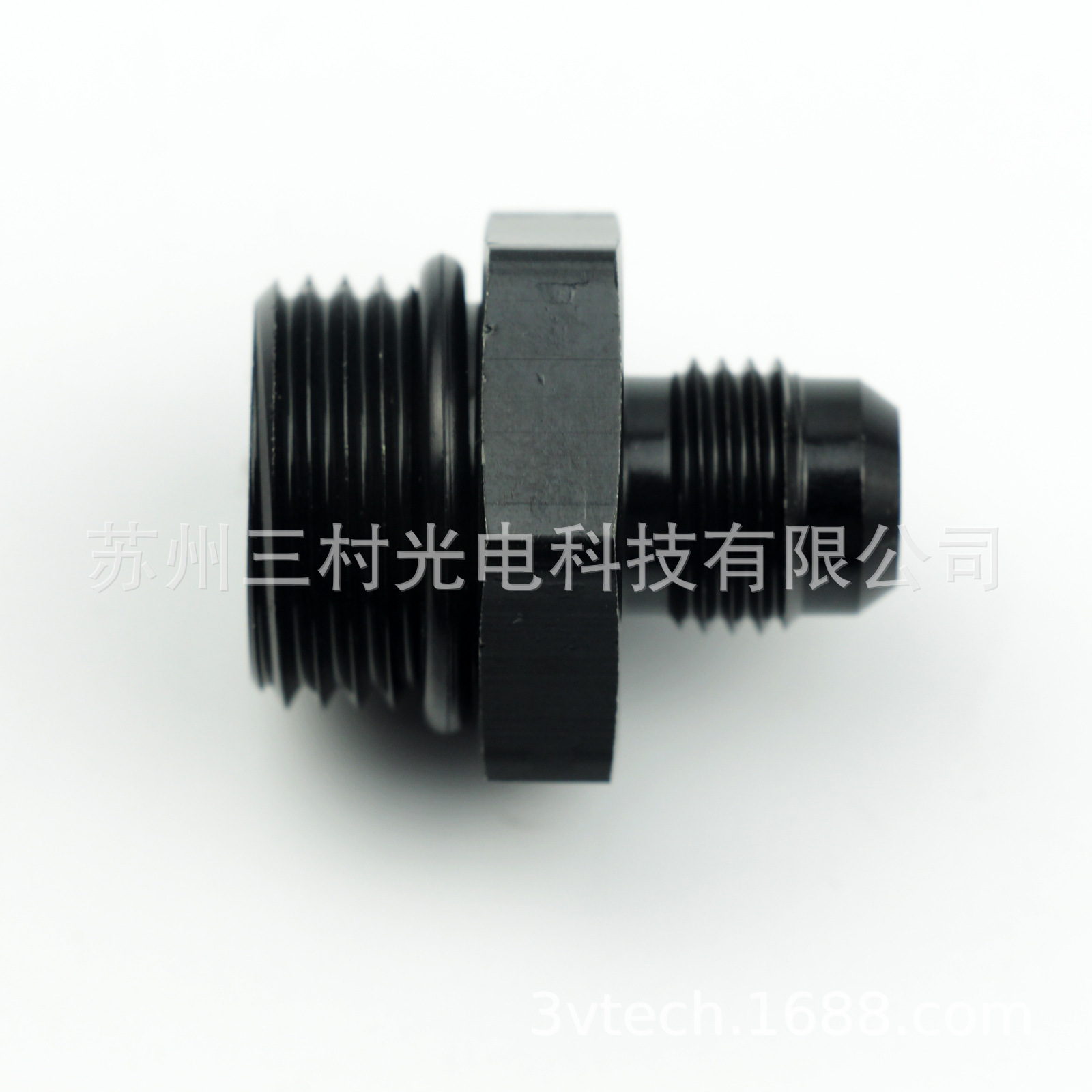Đường vít bên ngoài của xe tăng cường của ORB-12 vuông W/T O-Ring gaskets AN10-ORB12 đen