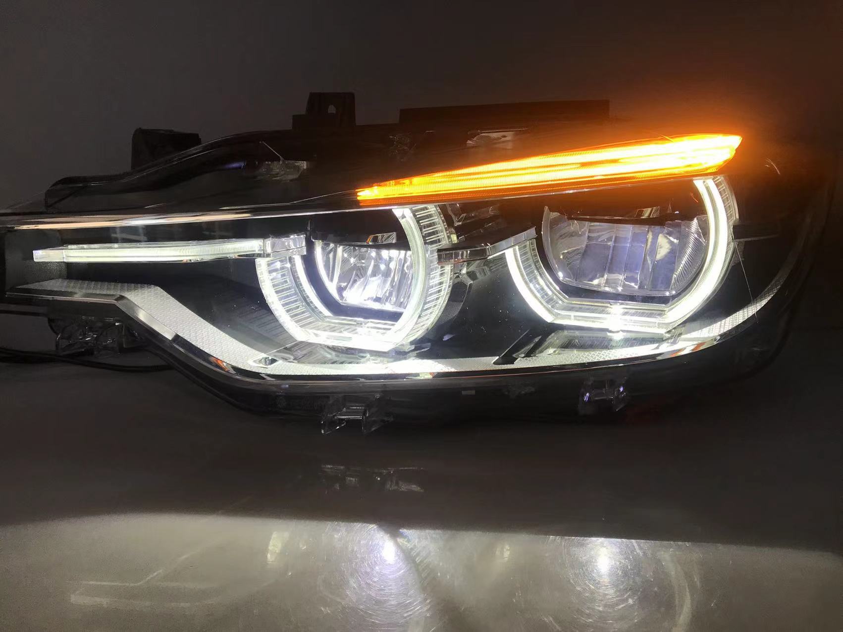 适用宝马三系老改新 BMW F30老改新LED大灯 宝马三系低配升高配