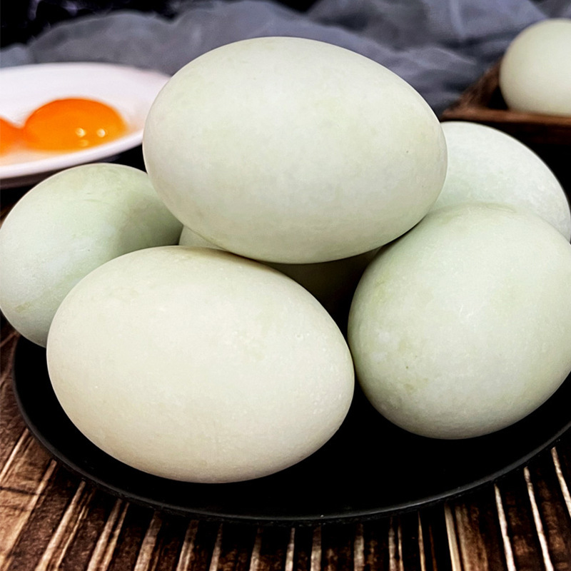 6/40 fresh green-skinned eggs, non-goose eggs.