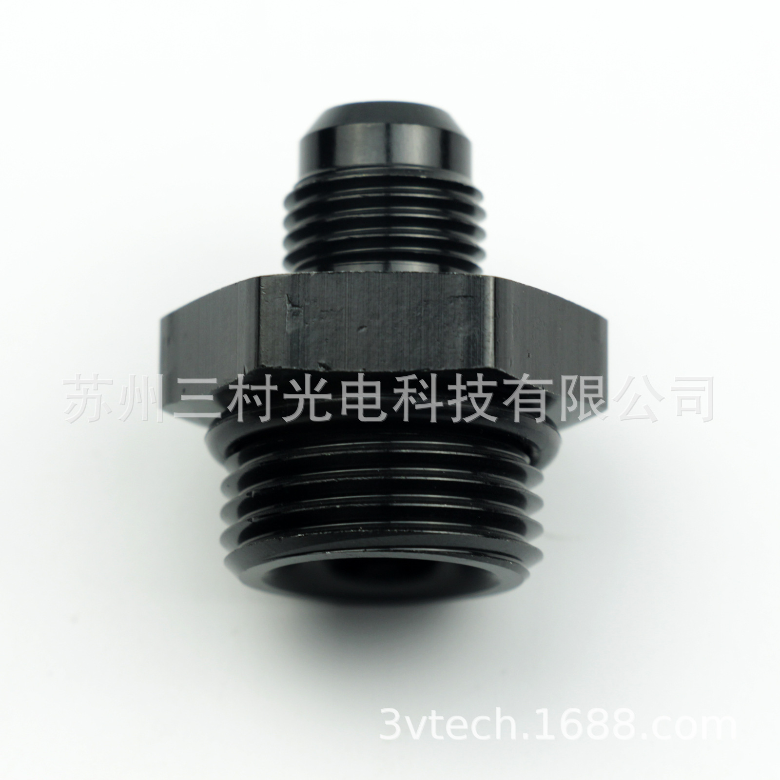 Đường vít bên ngoài của xe tăng cường của ORB-12 vuông W/T O-Ring gaskets AN10-ORB12 đen