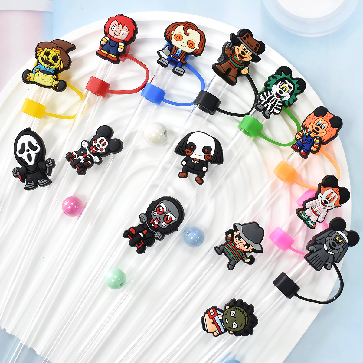 Hàng nóng hàng loạt của bộ phim Halloween PVC 10MM nắp chống bụi trang trí hình ảnh hoạt hình DIY