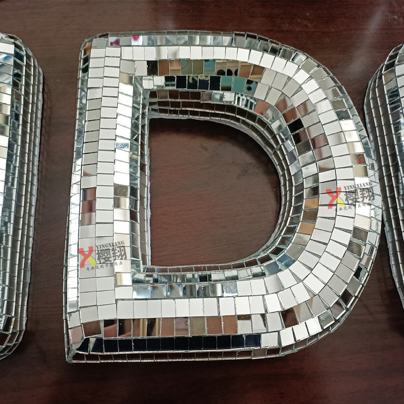 Mirror Letters 3D DiscoLetters Retro-Leave Window to create a laser turb