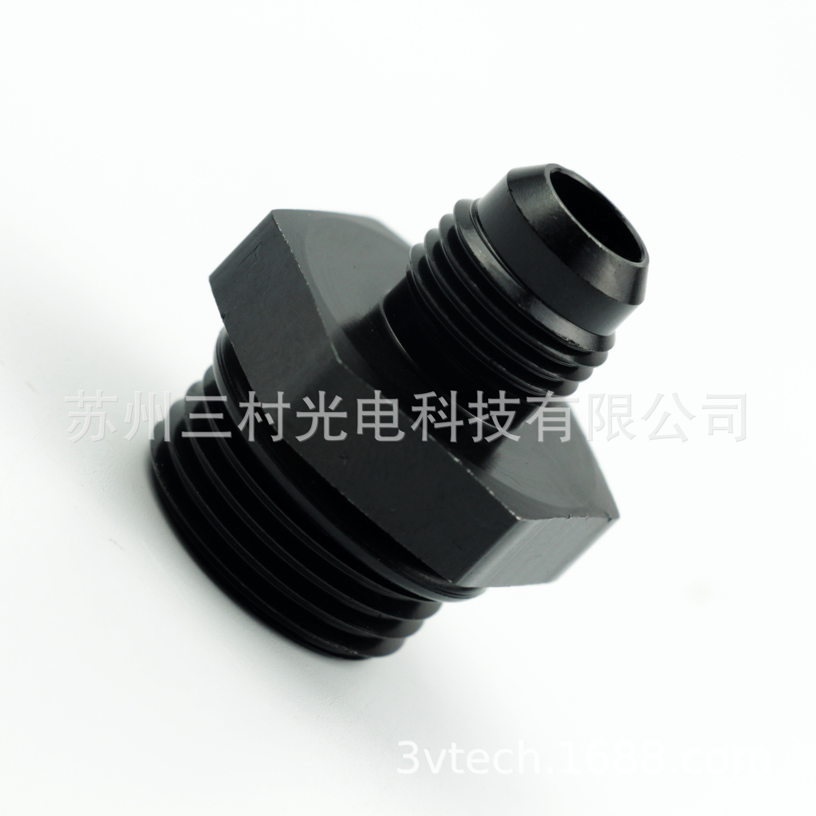Đường vít bên ngoài của xe tăng cường của ORB-12 vuông W/T O-Ring gaskets AN10-ORB12 đen