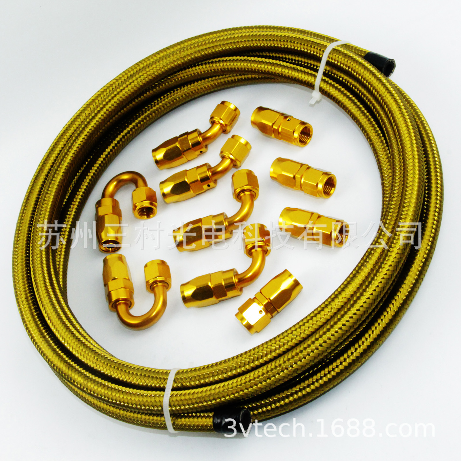 Sửa đổi động cơ của máy lọc dầu AN6 6A làm mát đường ống chính 45 ° 360 độ trung bình đông lạnh phụ tùng vàng