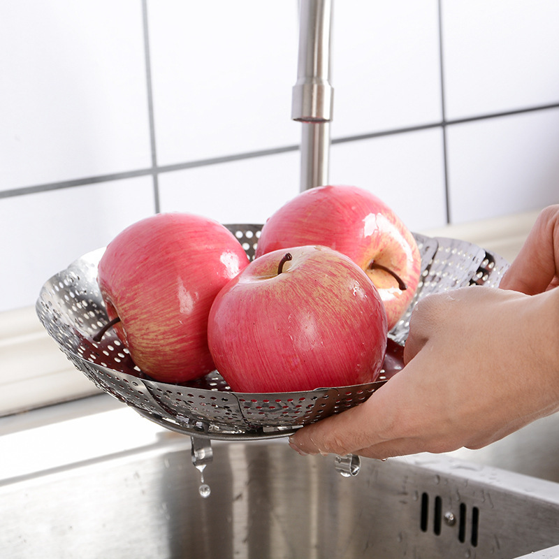 Nhà bếp có thể gấp lồng hơi nước và giỏ trái cây bốc hơi.