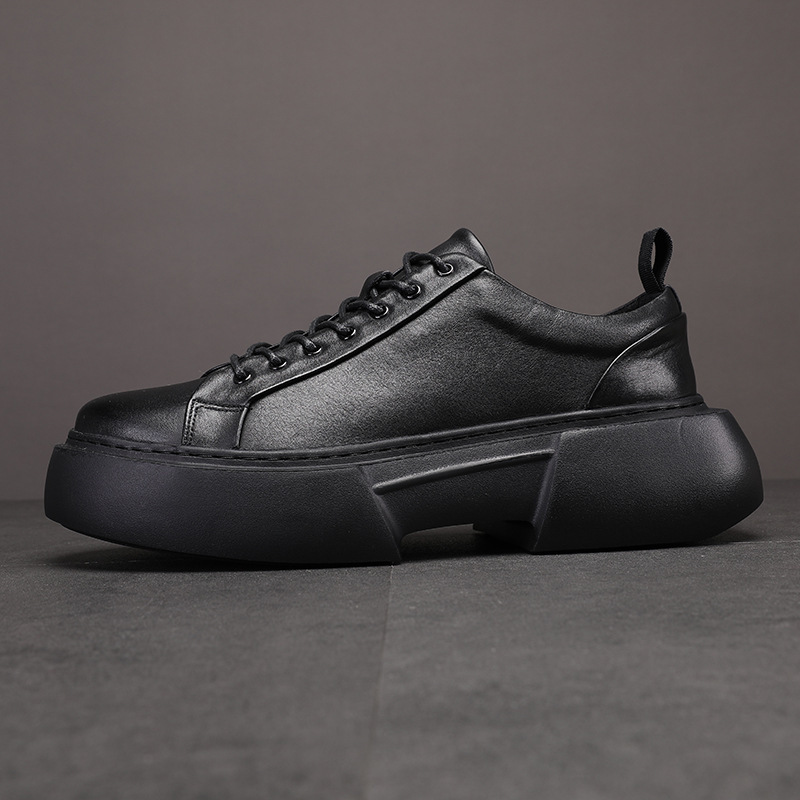 Men's leisure-skin shoes flow with thick-skinned men's shoes.