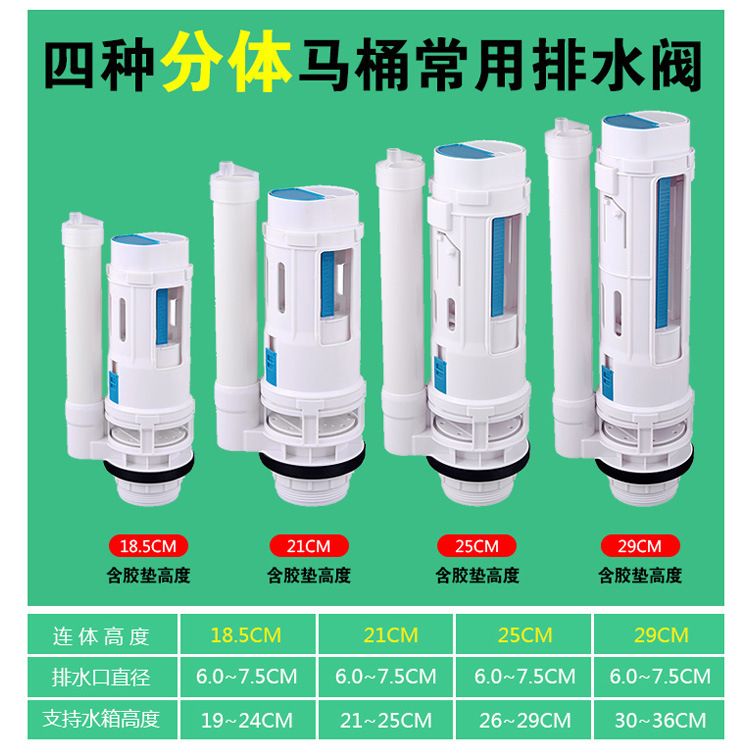 Hai nút ống dẫn nước cho van thoát nước.