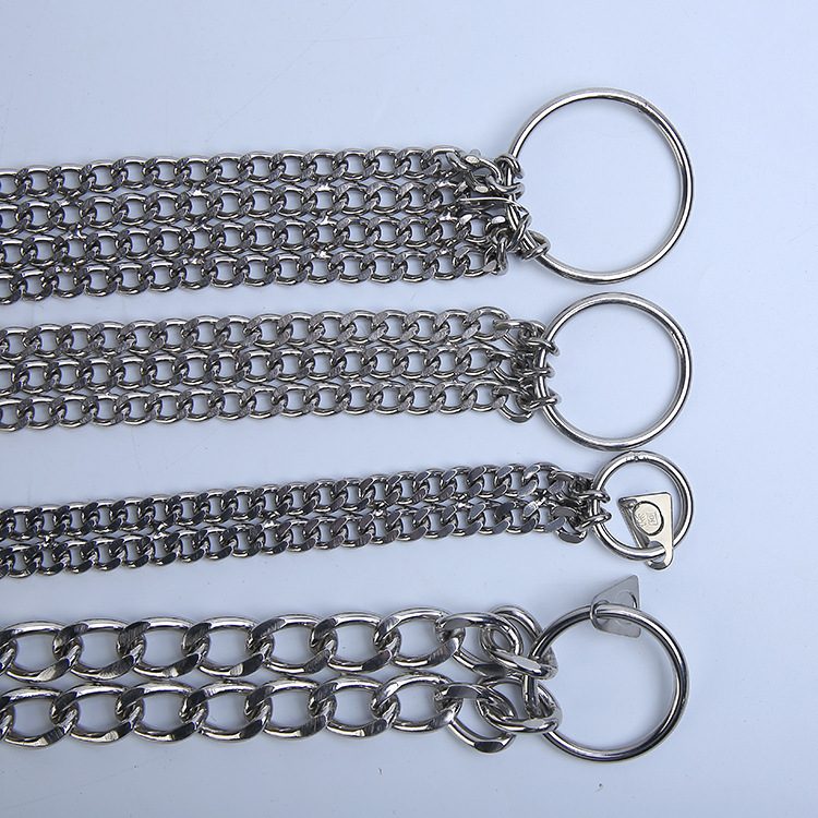 Hàng dài, hàng trực tiếp của thú nuôi không gỉ, hàng hai, bốn hàng P-chain, cổ chó, dây xích thú nuôi.