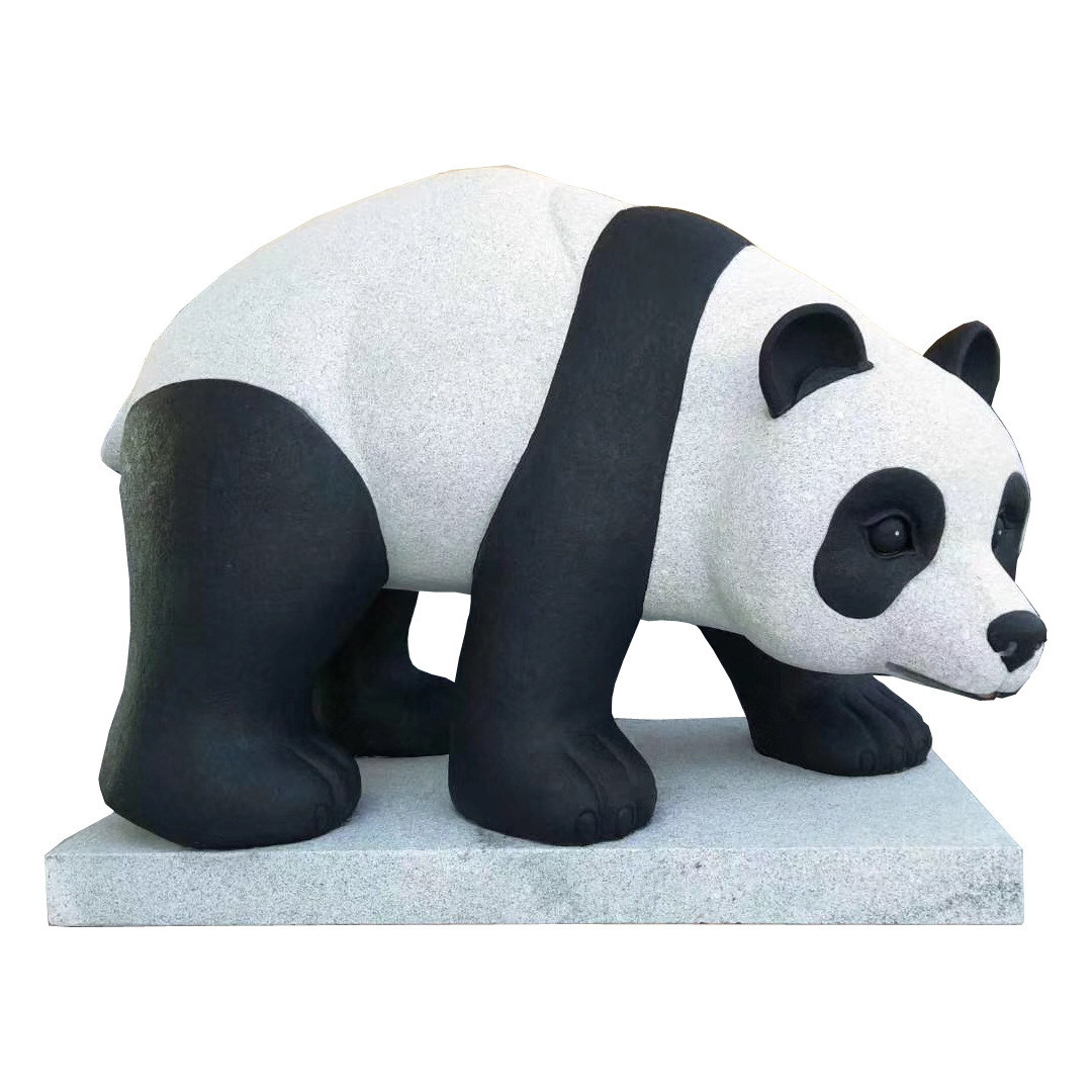 다목적 화강암 조경 조각품과 동물 조각품을 가진 옥외 정원 panda.