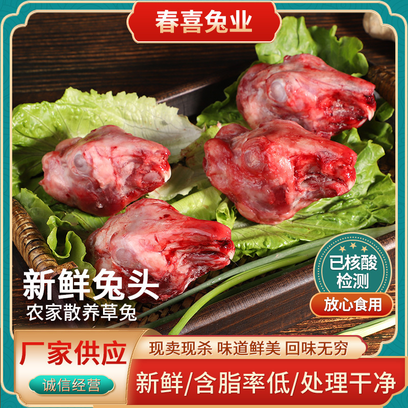 Tùy chỉnh đầu thỏ mới đóng dấu, đầu thỏ đông lạnh, đầu thỏ đông lạnh, đầu thỏ nhỏ và cỡ trung bình.