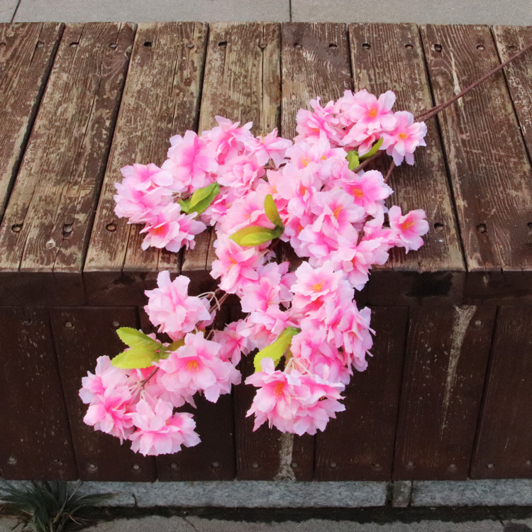 婚庆仿真花家居装饰绢花假花 仿真植物富贵樱花