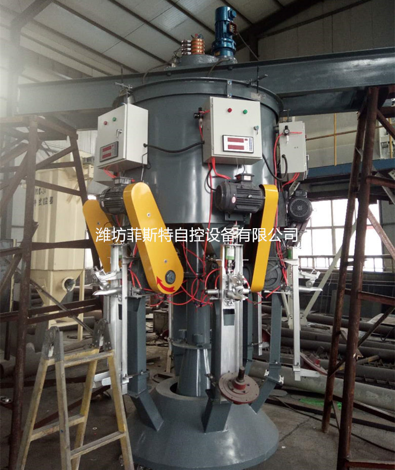 The plant is full-sized, rotating cement packaging machines, which are fast and sealed against dust.