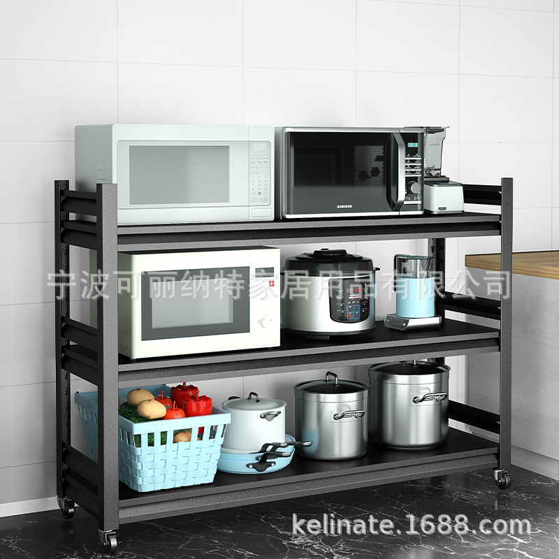 kệ bếp, bộ sưu tập tiền trong nhà nhiều tầng miễn phí từ lò vi sóng đen để mở lò sưởi.