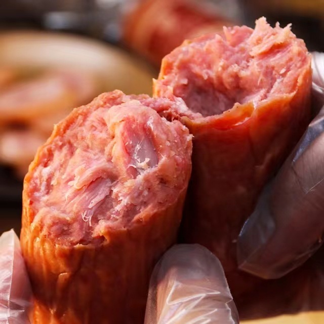 Qingdao's old ham for the golden harem, 350 g of pork and 96% of meat.