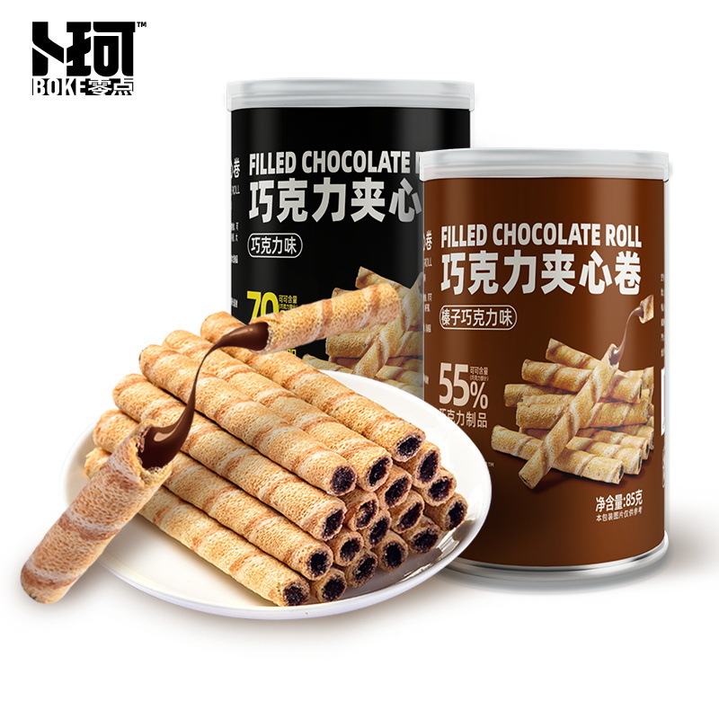 Black chocolate with heartbread, 85g canned Internet red leisure snack for girlfriends.