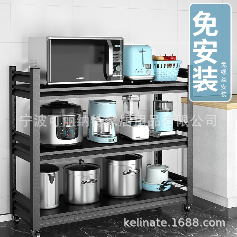 kệ bếp, bộ sưu tập tiền trong nhà nhiều tầng miễn phí từ lò vi sóng đen để mở lò sưởi.