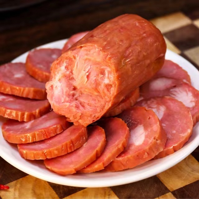 Qingdao's old ham for the golden harem, 350 g of pork and 96% of meat.