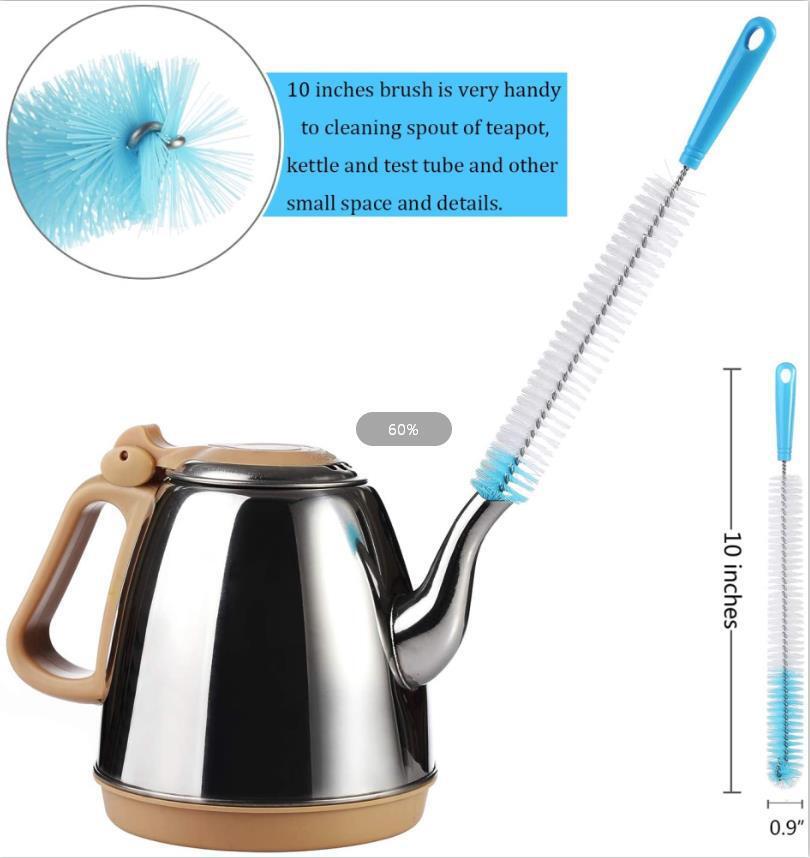 Một chai kem đánh răng có năm bộ bàn chải bọt biển trẻ em, 360 độ độ hút bụi