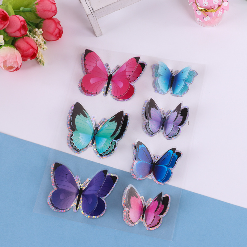 3d 3d Những nhãn hình bướm, những đứa trẻ sáng tạo trang trí những nhãn dán tường đồ chơi, những nhãn hình bướm tùy chỉnh.