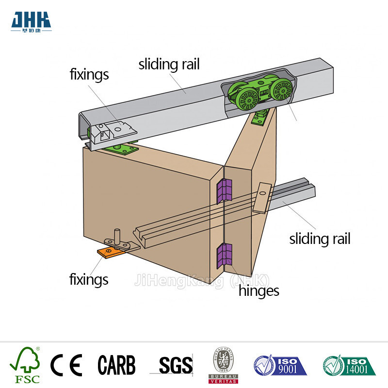 Những cánh cửa gập lại và ổn định giá môi trường chất lượng cao JHK-Bifod-Door-12