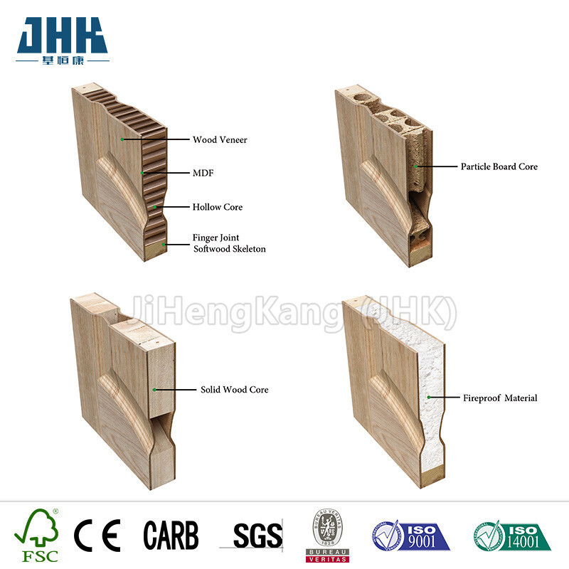 Cửa phòng ngủ bằng gỗ tùy chỉnh, Đông Nam Á- United cửa gỗ rang JHK-S08