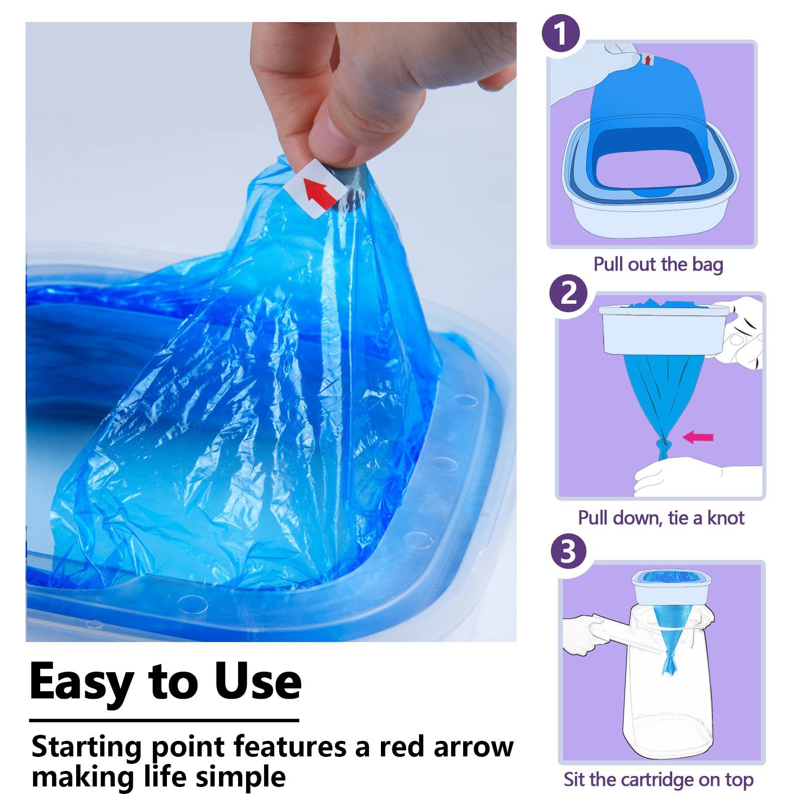 Hộp thay thế cho mèo tương thích với Liter Genie Pet Genie