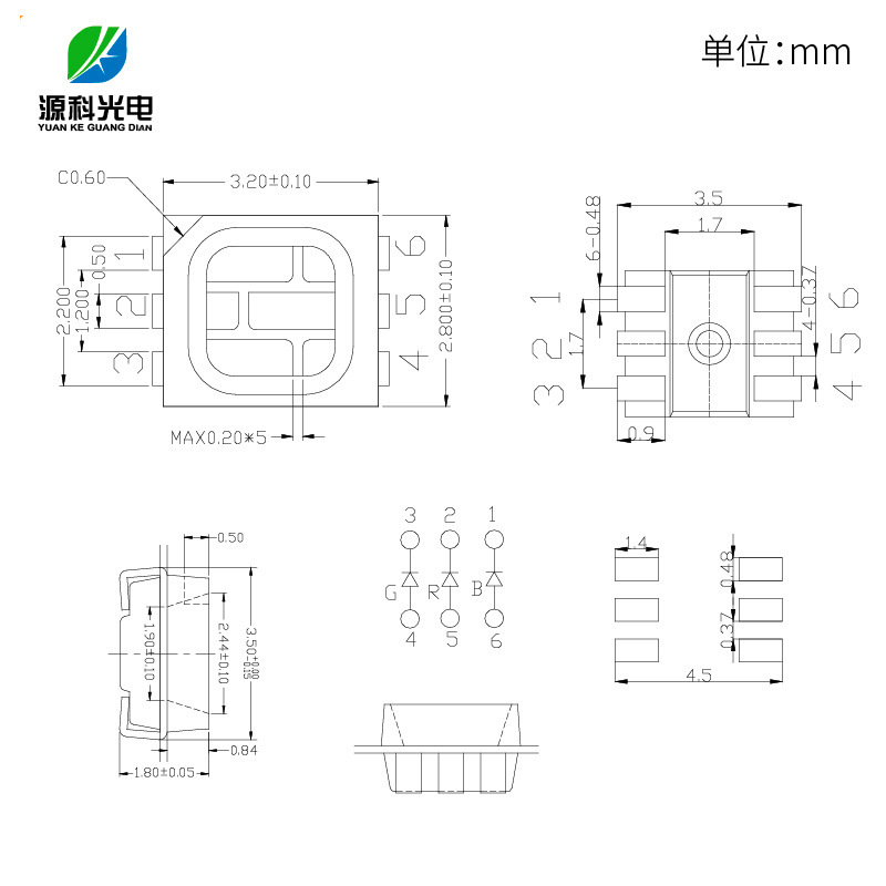 The factory supplies 3528 red, yellow, 0.1W green, lighted diode, 3528 beads.