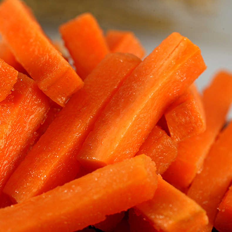 Quick-frozen carrots, frozen vegetables, frozen vegetables.