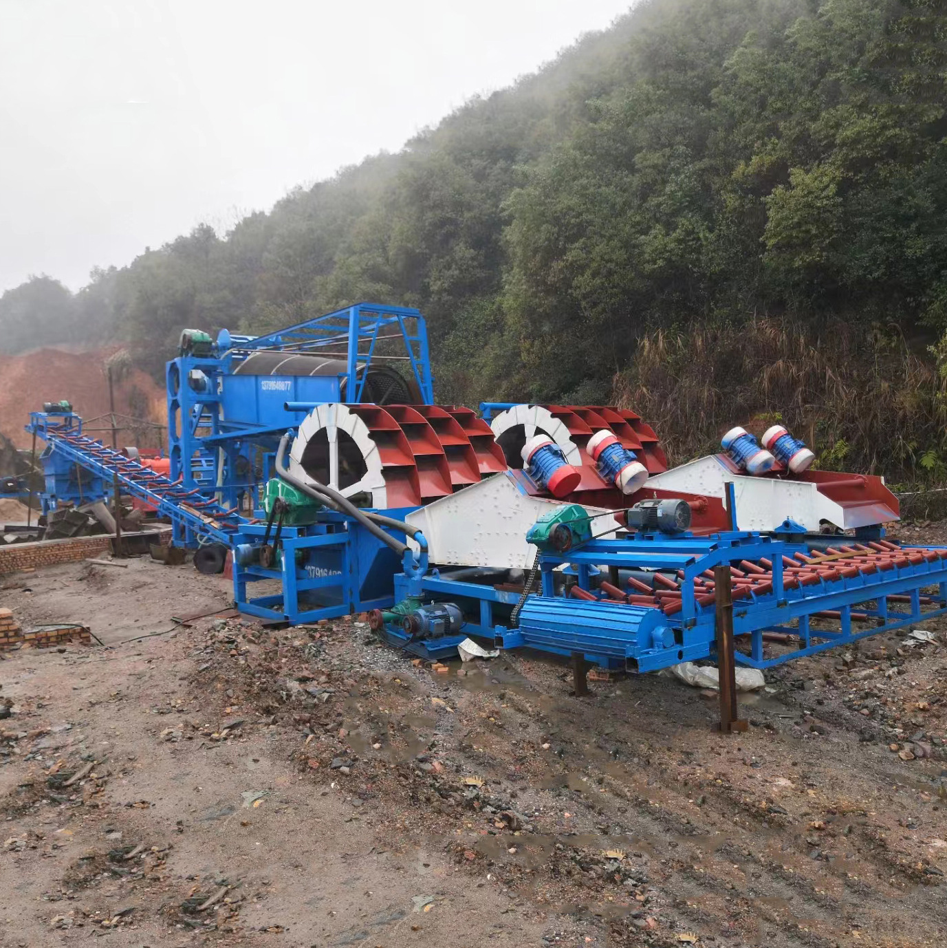 Nguồn cung cấp tiền mặt 100 đường, máy tẩy cát, dây xoắn ốc.