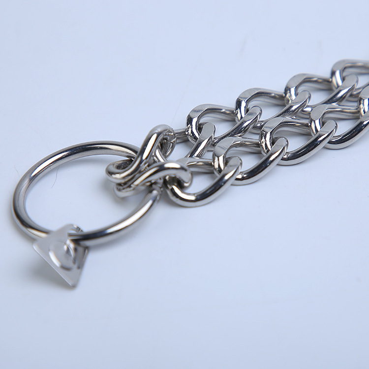 Hàng dài, hàng trực tiếp của thú nuôi không gỉ, hàng hai, bốn hàng P-chain, cổ chó, dây xích thú nuôi.