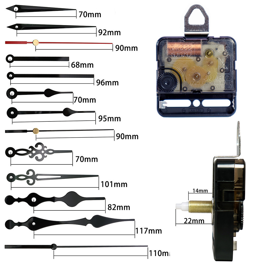 electrician's spot DIY silent scanner core 5 sets of metal pointers for the clock sweeper core watch fitting