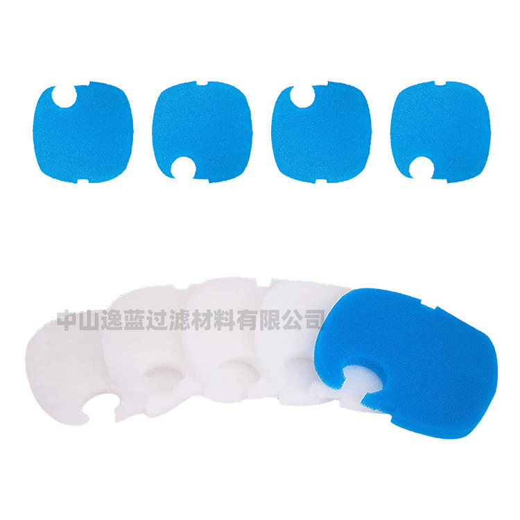 更换过滤垫用于 HW-304B CF500 HW704B水族过滤器16个(12个细过滤