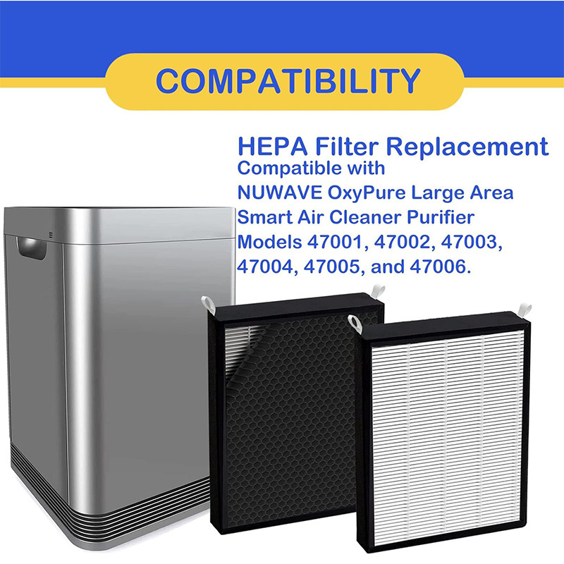 适用NUWAVE OxyPure 47001 47002 47003 47004空气净化器过滤网
