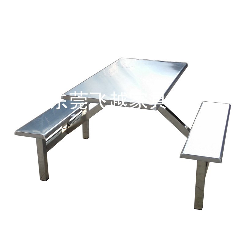 8-person table stainless steel table, troop cafeteria dining table, staff table, table and chair mix wholesaler