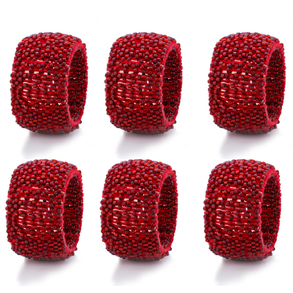 Round-colour red bead napkins, wedding napkins, napkins, hotel garbs, cross-border hot.