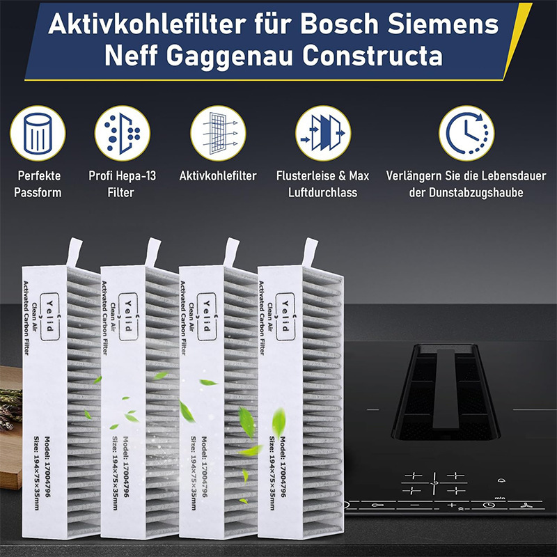 适用Bosch HEZ9VRUD0 17004811 Siemens HZ9VRCR0抽油烟机过滤器
