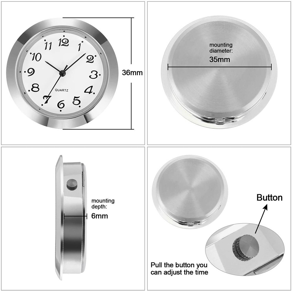 36mm in diameter, high metal tablehead round, embezzled table bold with PC21 core