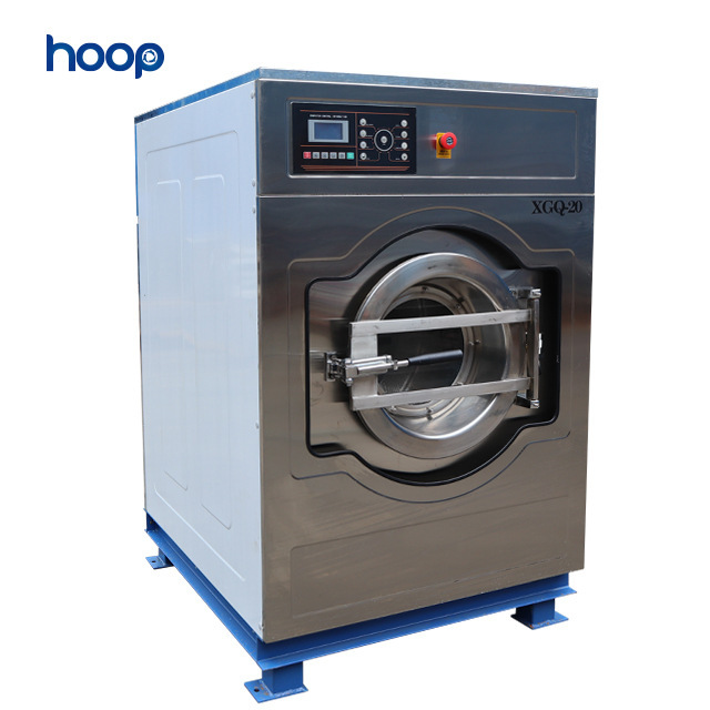 Máy giặt Thượng Hải 20kg25kg toàn bộ tự động thép khô không rỉ cộng với máy giặt công nghiệp