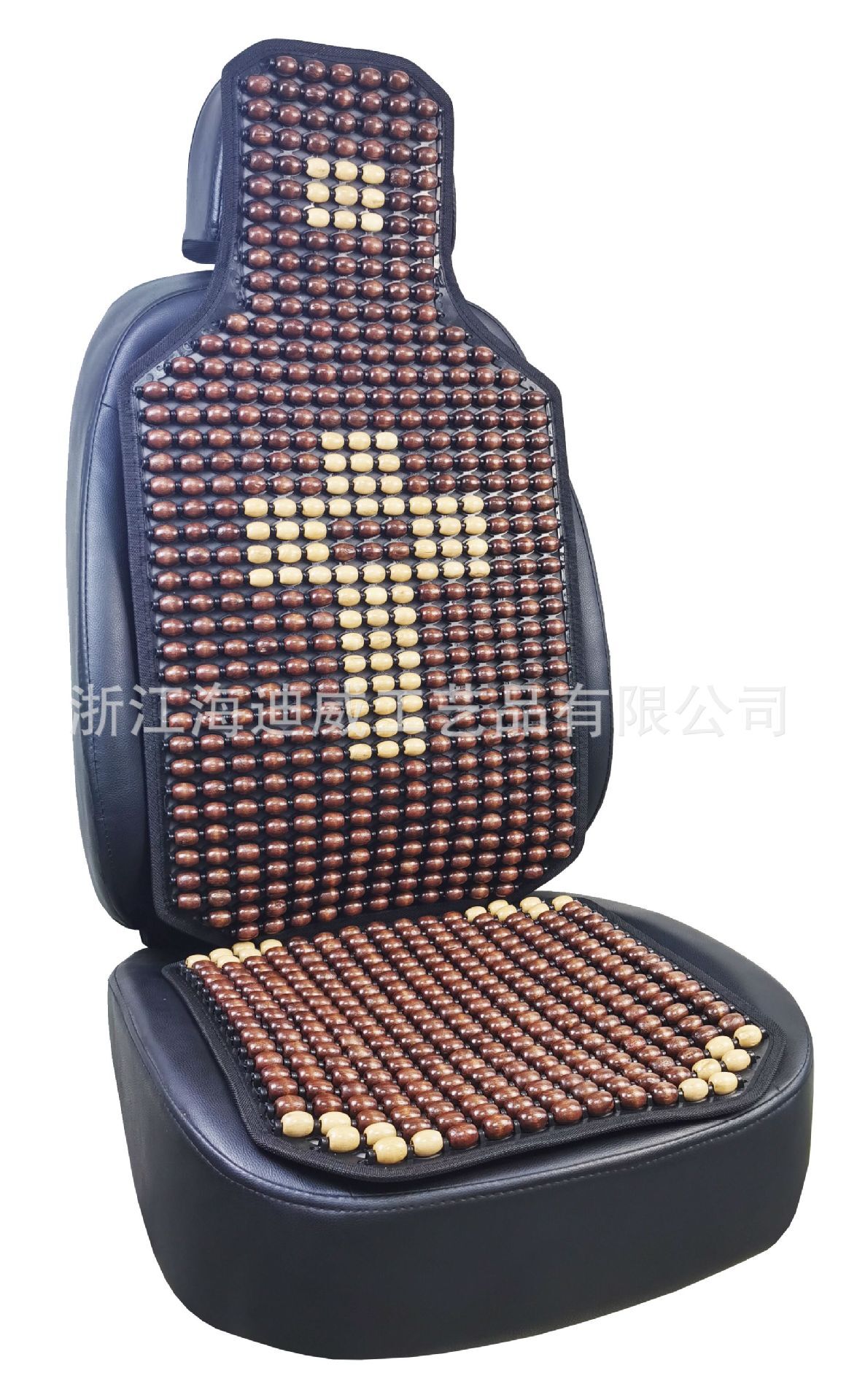 The factory sells and exports the summer wood beads for a car with air-to-air car cushions.