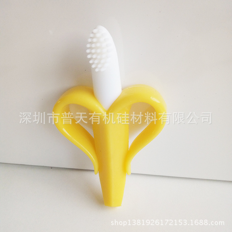Food-grade banana gum-banana toothbrush.